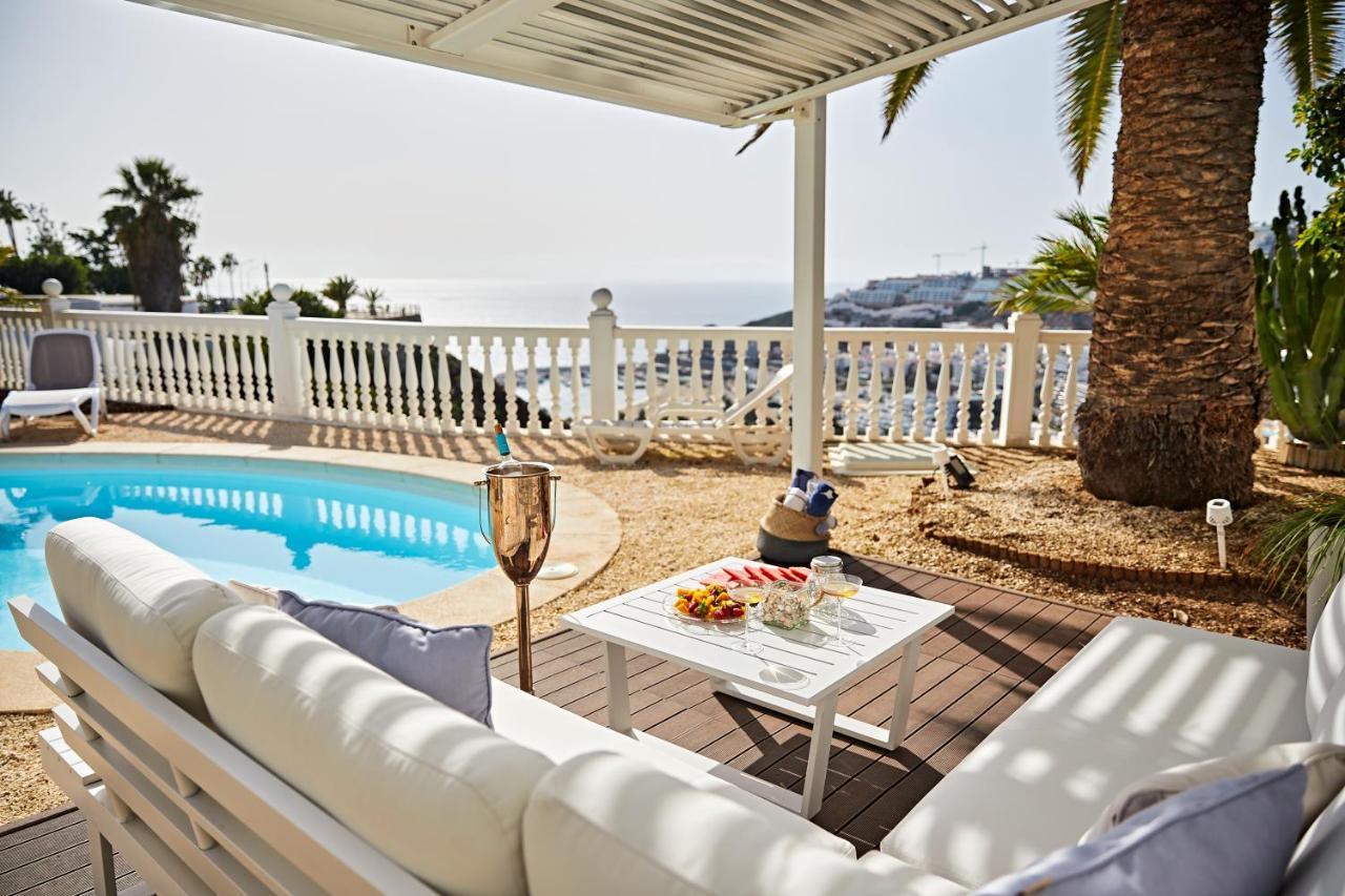Stunning Villa With Breathtaking Ocean View Mogan Bagian luar foto